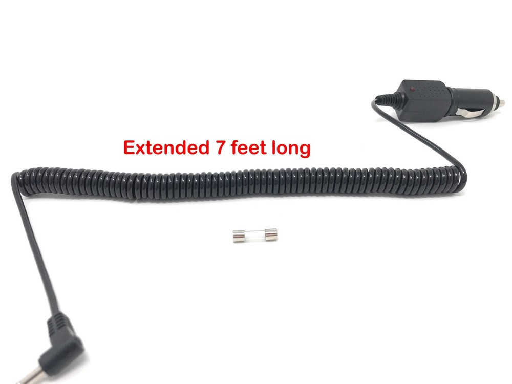 CAR Coiled Power Cord Replacement Whistler DE 1460, 1465, 1470 Radar DETECTOR