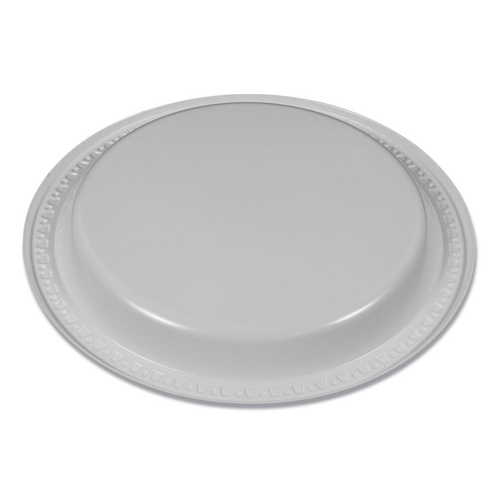 Tablemate 6644WH 6" Diameter Plastic Dinnerware Plates - White (125/PK) New