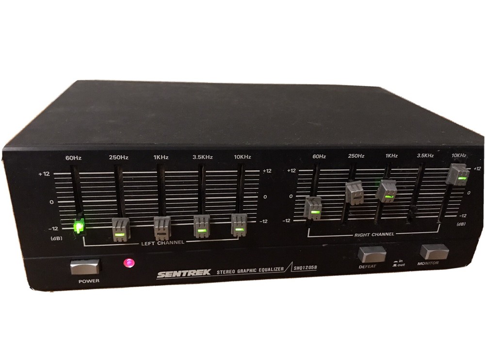 Vintage Sentrek SHQ-1205B 5-Band Spectrum Analyzer Equalizer **untested*