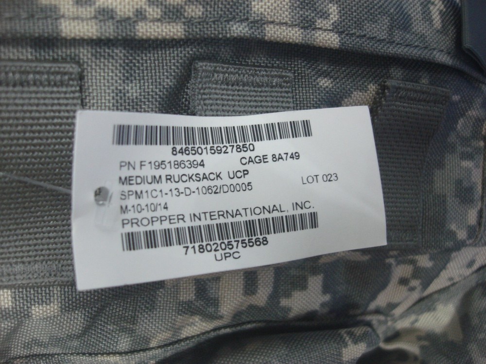 US Military Issue Propper International G.I. Medium Molle II ACU Backpack
