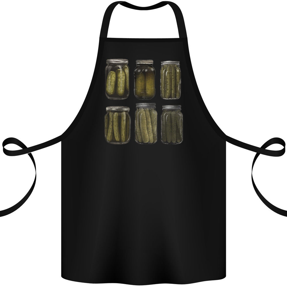 Pickle Jars Gurkins Cucumber Cotton Apron 100% Organic