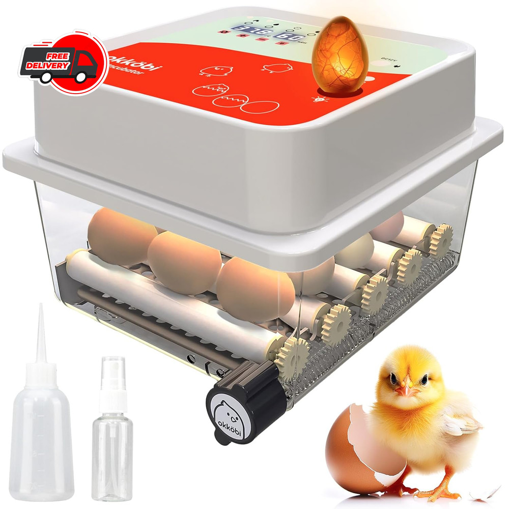 OBI-12 Incubator for Hatching Eggs – 36 Eggs, Easy to Use, Stable Temperature