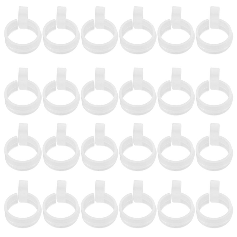 100 Pcs Hanging Clothing Windproof Hook Coat Hanger Fixing Buckle