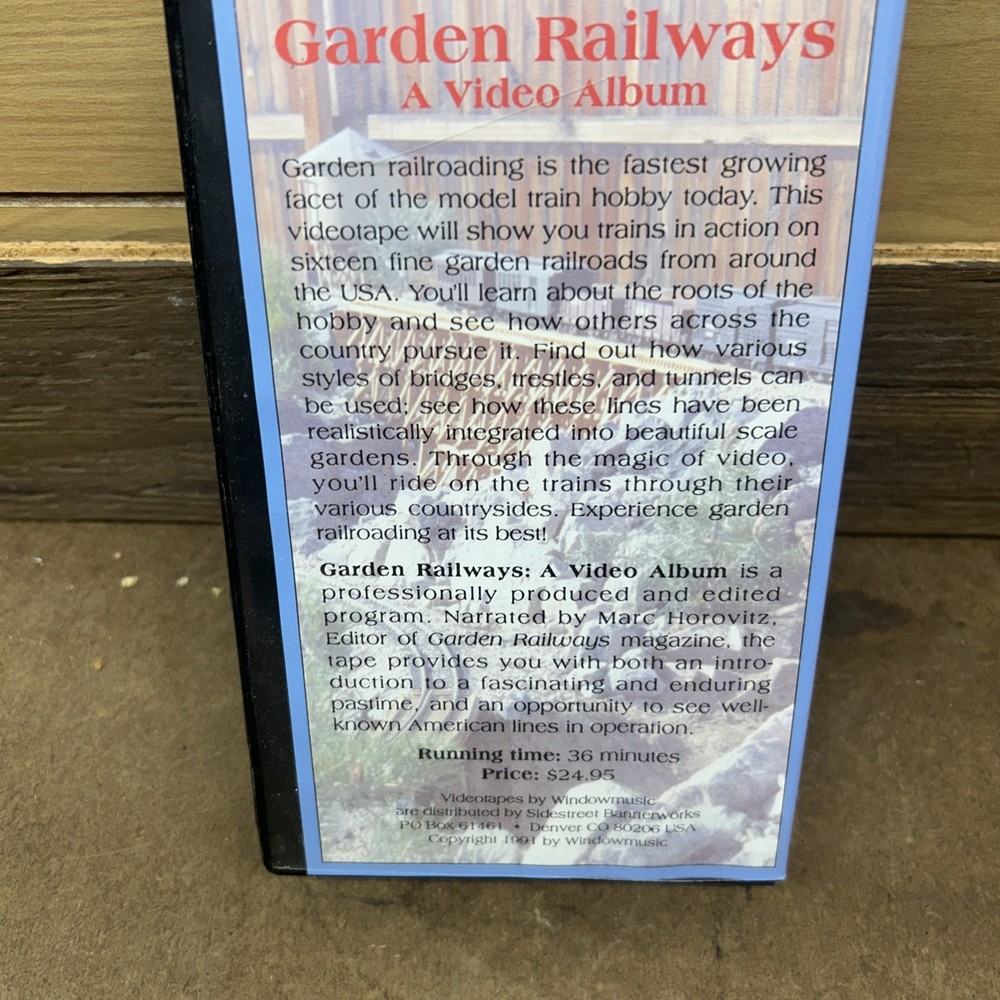 model railroad train VHS video Garden Railways