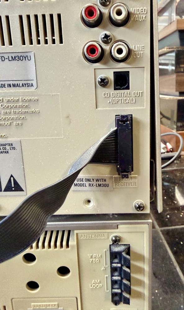 AIWA XR-M30 Compact Disc Stereo System Receiver, Speakers, CD Player, Remote; Te