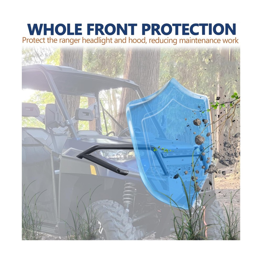StarknightMT Ranger XP 1000 Front Bumper - Ranger Upper Brush Guard Compatibl...