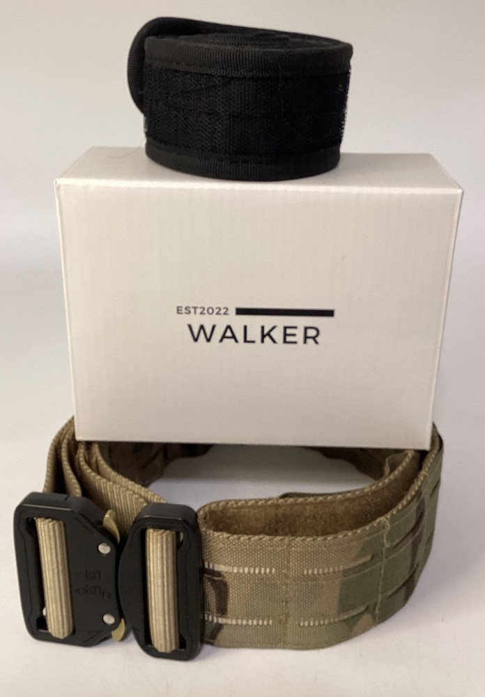 Walker Tactical Belt Heavy Duty Adjustable 2”wide With Clip NEW