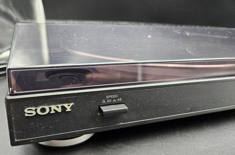 Sony PS-LX300USB USB Stereo Turntable System Record Player Black - Tested