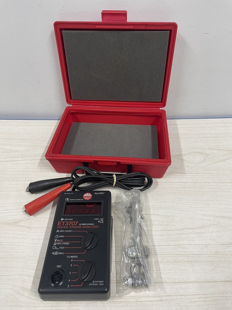 Mac Tool ET3707 Digital Engine Analyzer 10 Megohms Missing Test Lead- See Pics