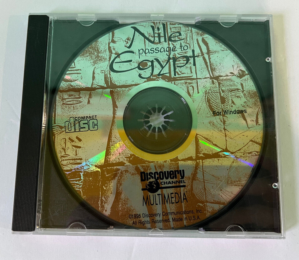 Discovery Channel Nile Passage To Egypt For Windows PC 1995 CD ROM