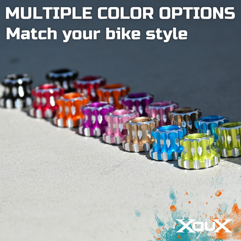 XOUX AX-B BMX Axle Nuts 10MM, Pink
