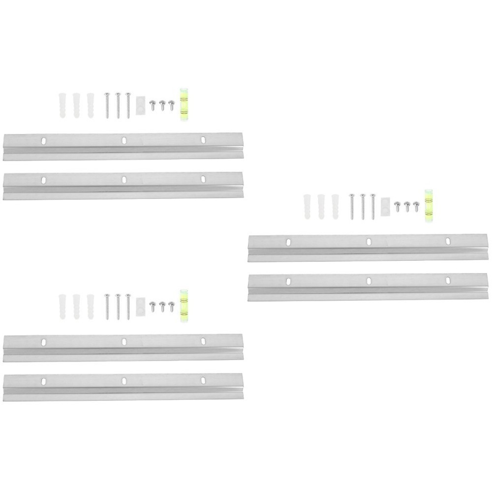 3 Sets Non Trace Picture Hooks Wall Mounting Interlocking Brackets