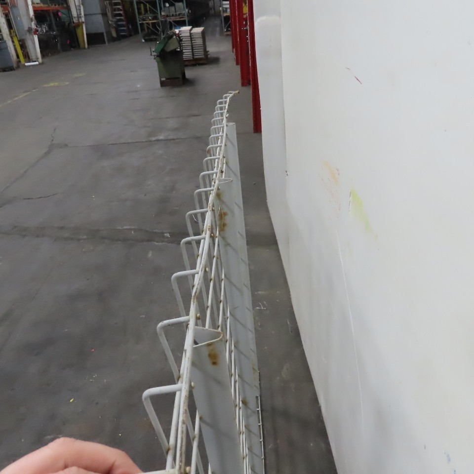 48" x 46" 3 Channel Double Waterfall Pallet Rack Wire Decking USED