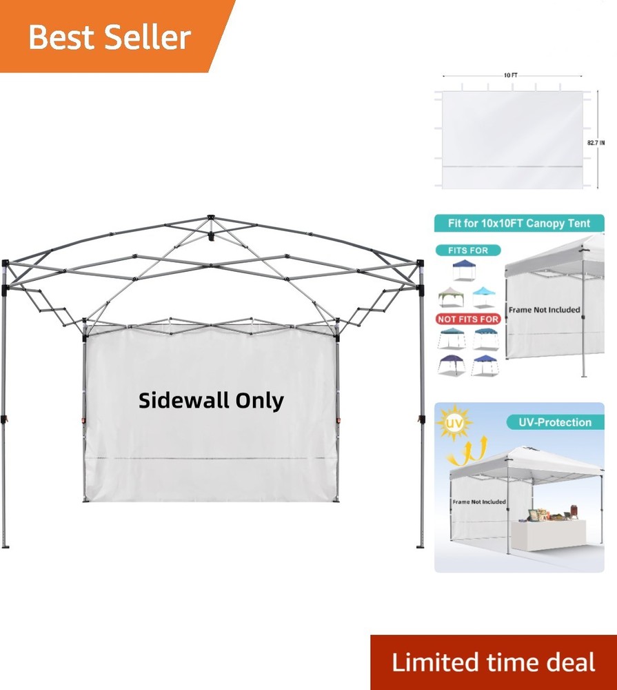 Detachable Canopy Sidewall 10x10 - Easy Installation for Backyard & Camping