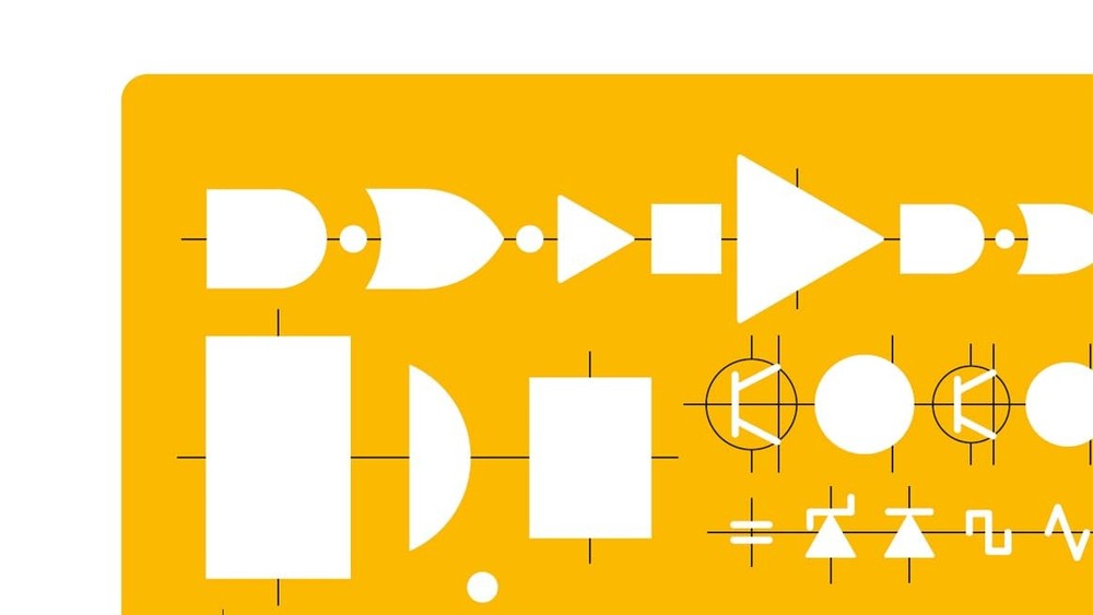 Electrical Symbol Drawing Template – Drafting Stencil for Circuit & Electronics