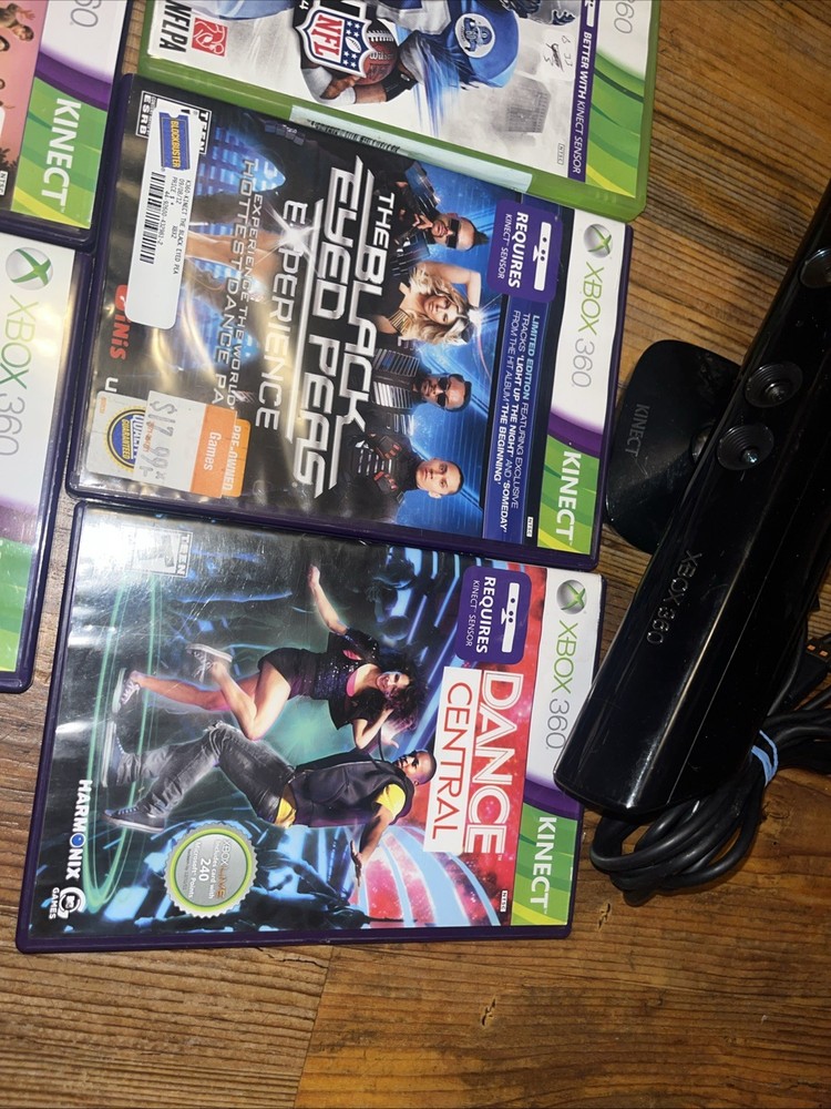 Xbox 360 Kinect Camera With Games - Kinect Games Bundle