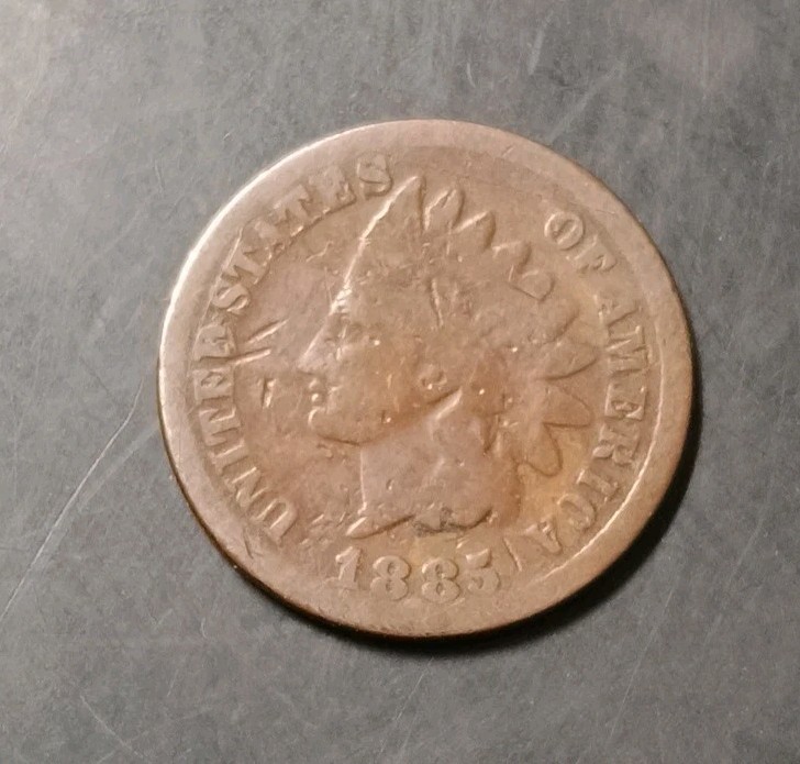 1885 Indian head penny