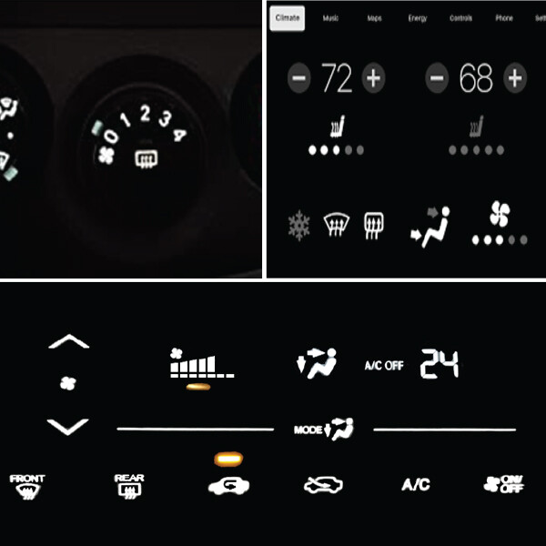 Jtech 10x T3 Neo Wedge Dashboard A/C Climate Control HVAC Switch LED Light Bulb