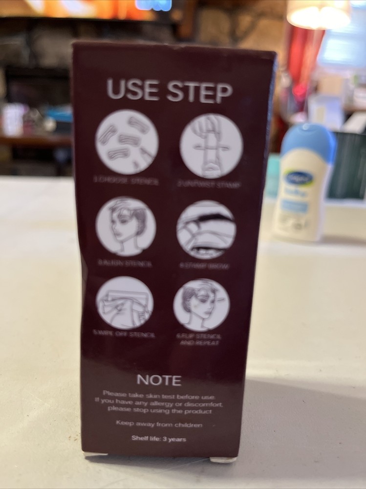 Detuiow Eyebrow Makeup Stamp Light Brown