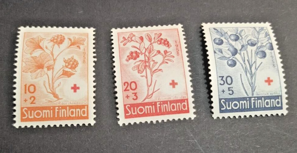 Finland 1958 Red Cross  Set  Mint Never Hinged