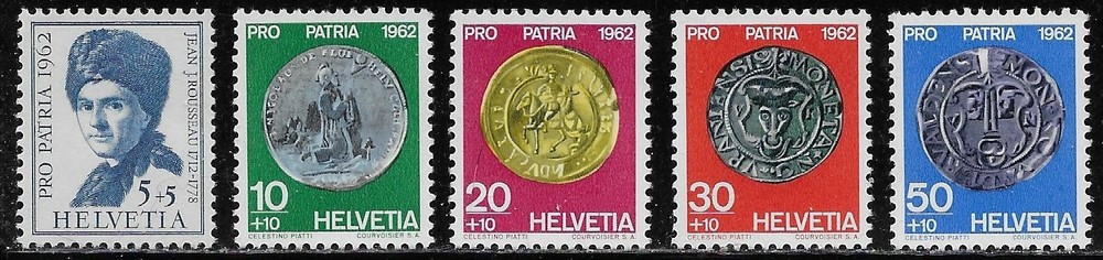 Switzerland Scott # B313 - B317 MNH