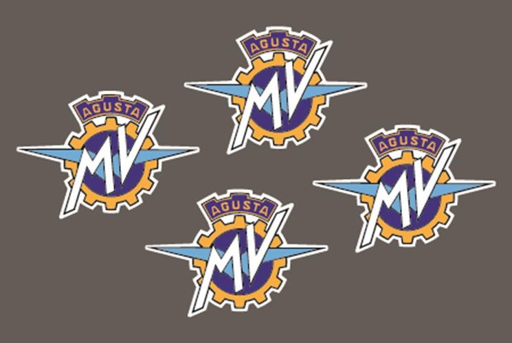 4 PIECES Stickers / Decals for MV Agusta