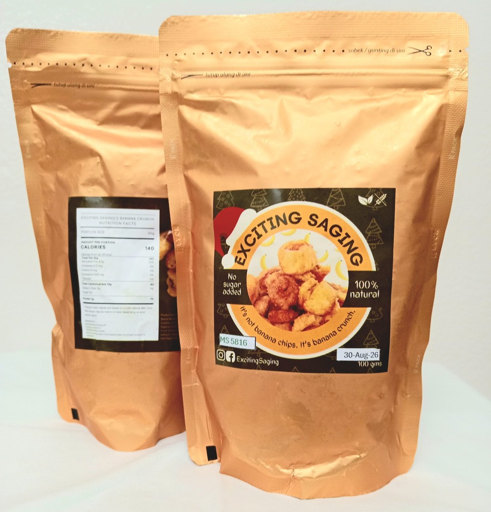 Exciting Saging Banana Crunch 100g (2 Pack)