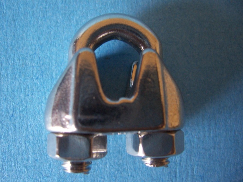 25 Stainless Steel Wire Rope Clips,  3/16"