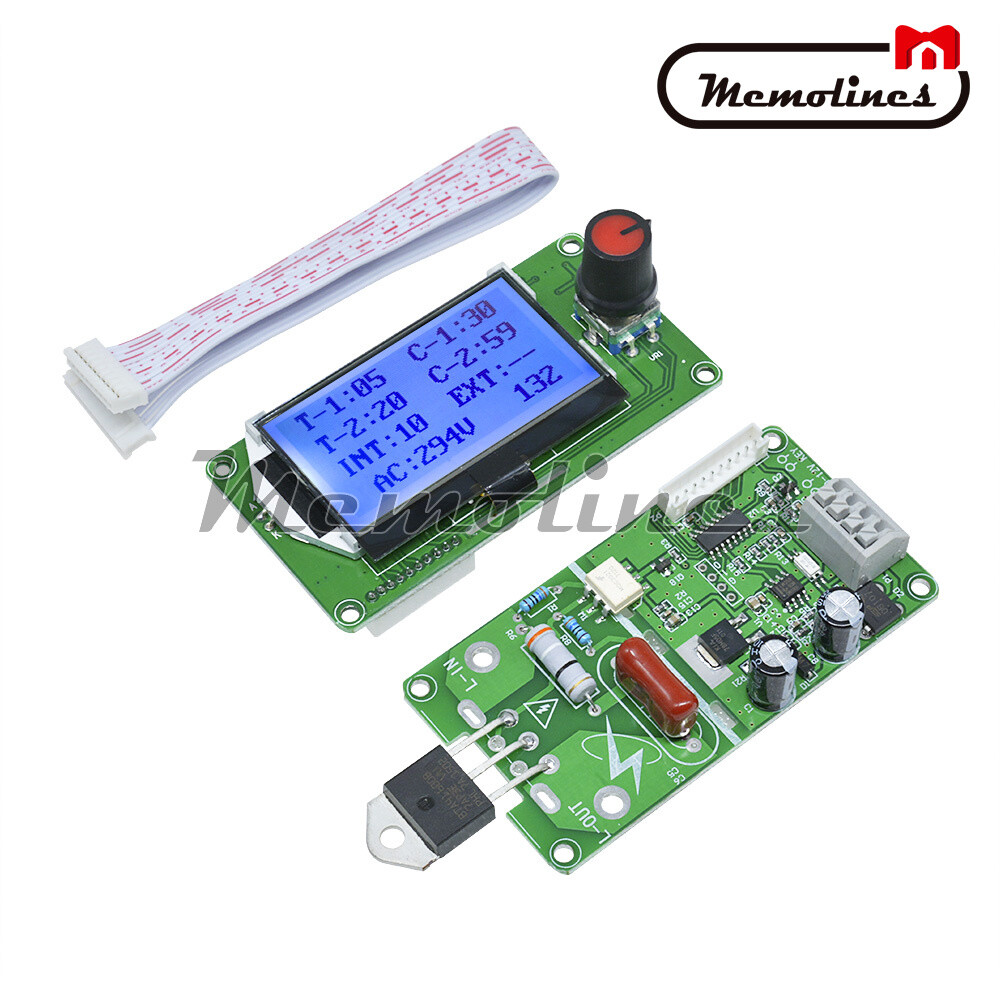 Double 40A/100A Pulse Encoder 12864 LCD Display Spot Welder Control Board