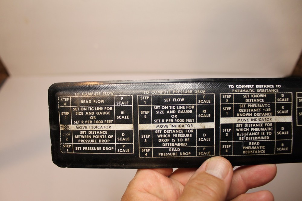 Cable Pressurization Computer Slide Rule Form E4829 USA W/ Sheath Case
