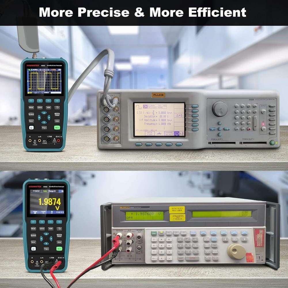 Mini Digital Oscilloscope with 2 Channels and Cursor Measurement Functionality