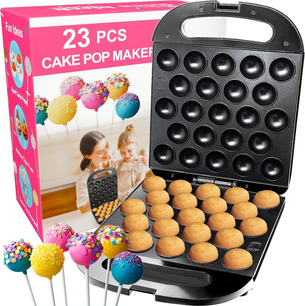 23 Cake Pop Maker Machine – Electric Non-Stick Baker Fast Heating Easy to Use