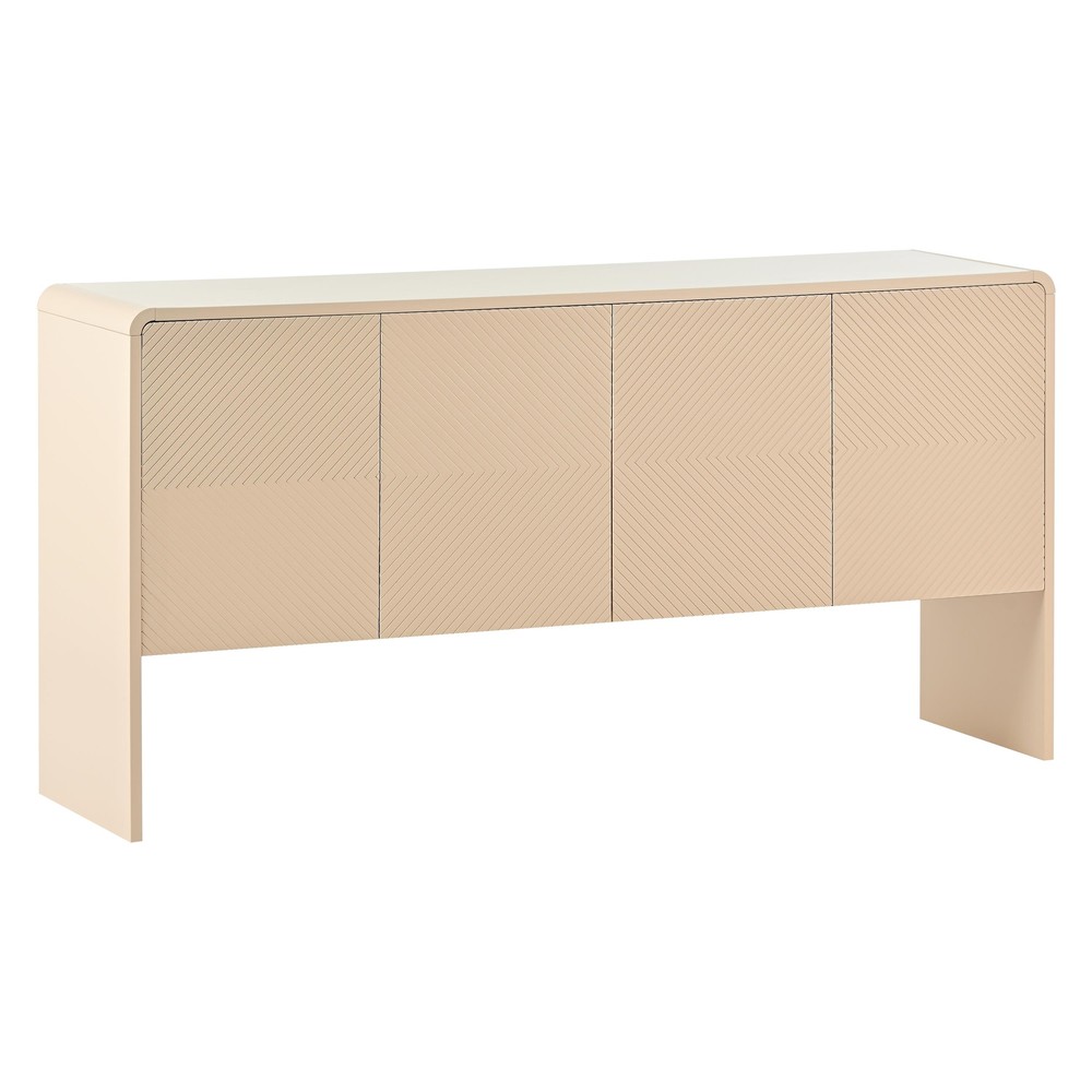 60" Large Storage Space Sideboard with 4 Doors and Rebound Device