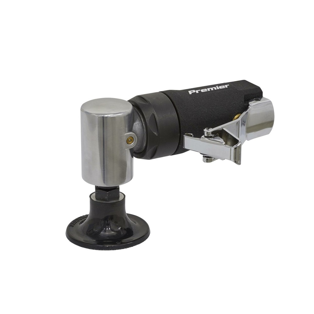 Sealey Mini Air Sander Variable Speed Safety Trigger 50mm Pad Workshop Tool