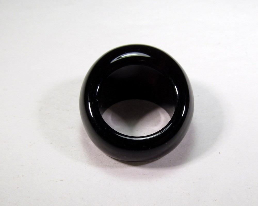 Impressive Natural Black Onyx Various SOLID Ring Sizes ONYXR142