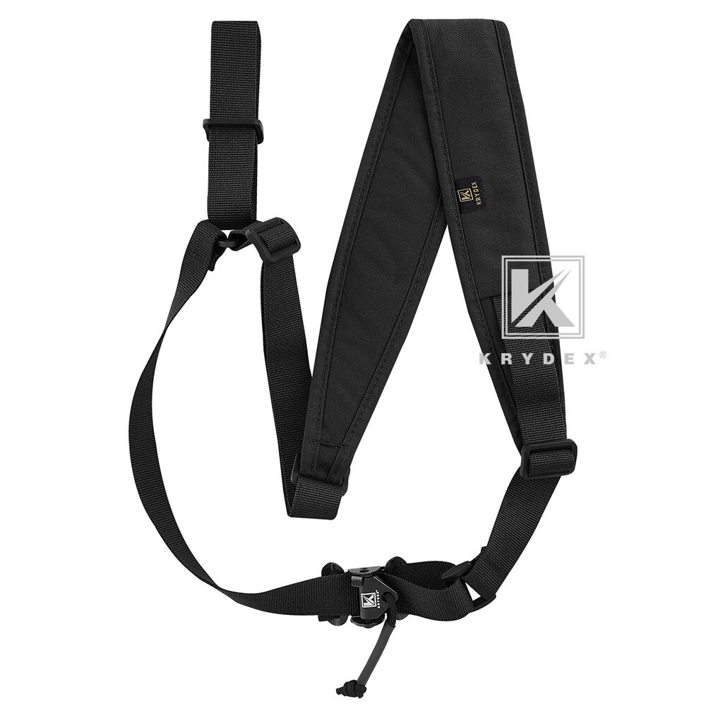 KRYDEX Tactical Sling Strap Modular Slingster Pull Tab 1Point Quick Adjust Black