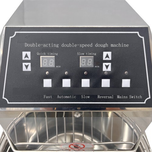 20L Double Action Double Speed Dough Spiral Mixer Stainless Three modes Machine