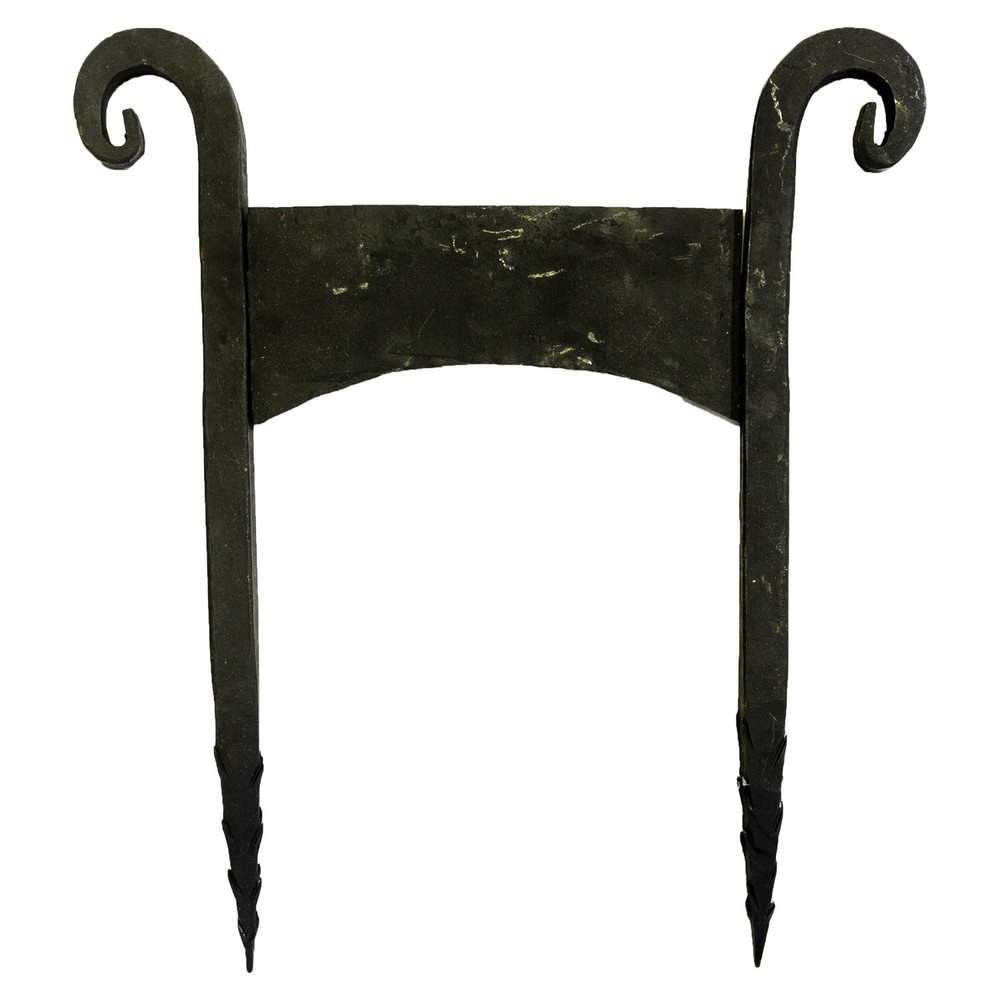 Black Boot Scraper Hand Wrought Iron Extra Large