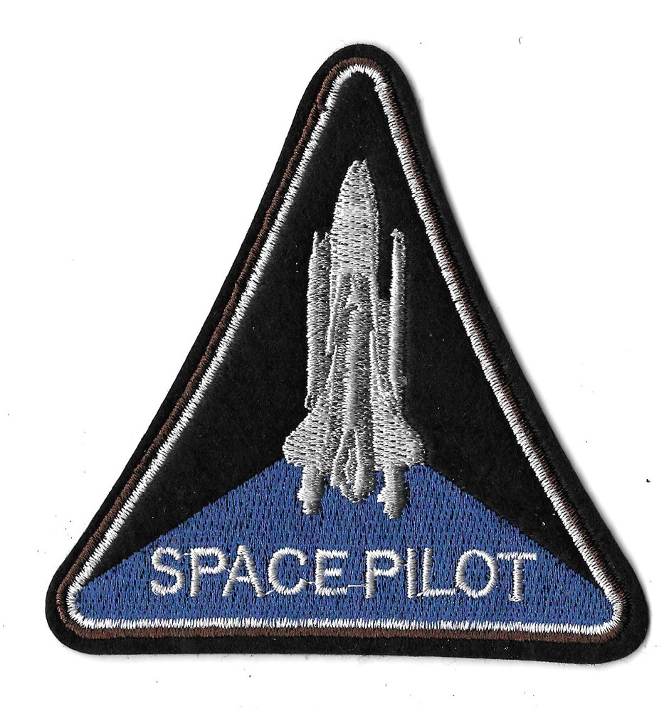 Space - Pilot - Shuttle - Moon - Astronaut - Embroidered Iron On Patch - 4"
