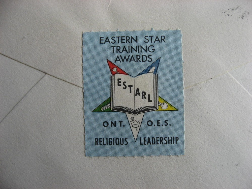 Canada label on cover Eastern Star Training Awards