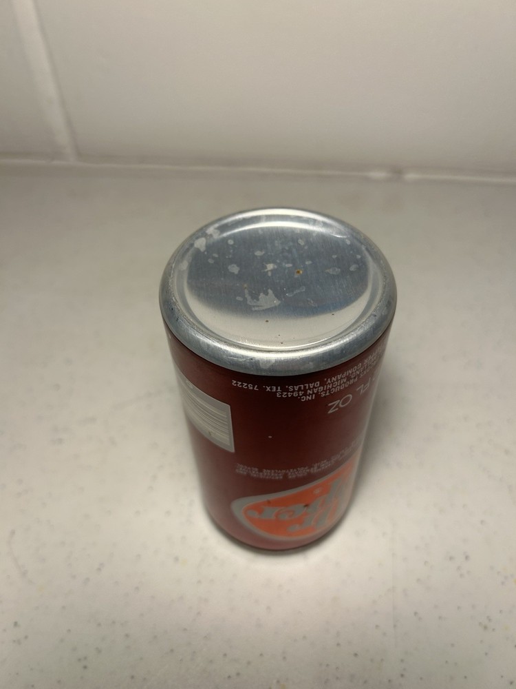 Empty Vintage Dr Pepper Can
