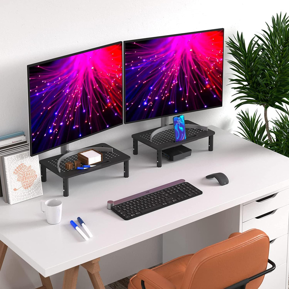 Monitor Stand Riser Computer Screen Desk Shelf for Laptop Desktop Printer