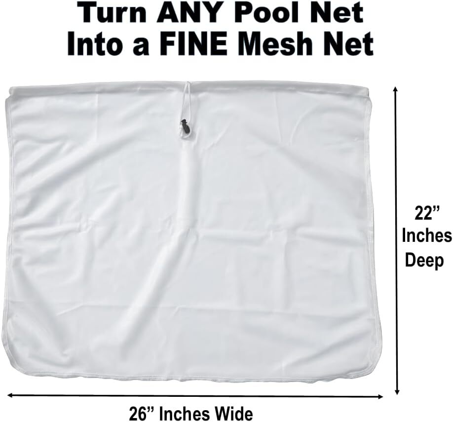 Ultra Fine Mesh Pool Skimmer Insert Collects Sand Pollen Tree Dust Tiny Bugs