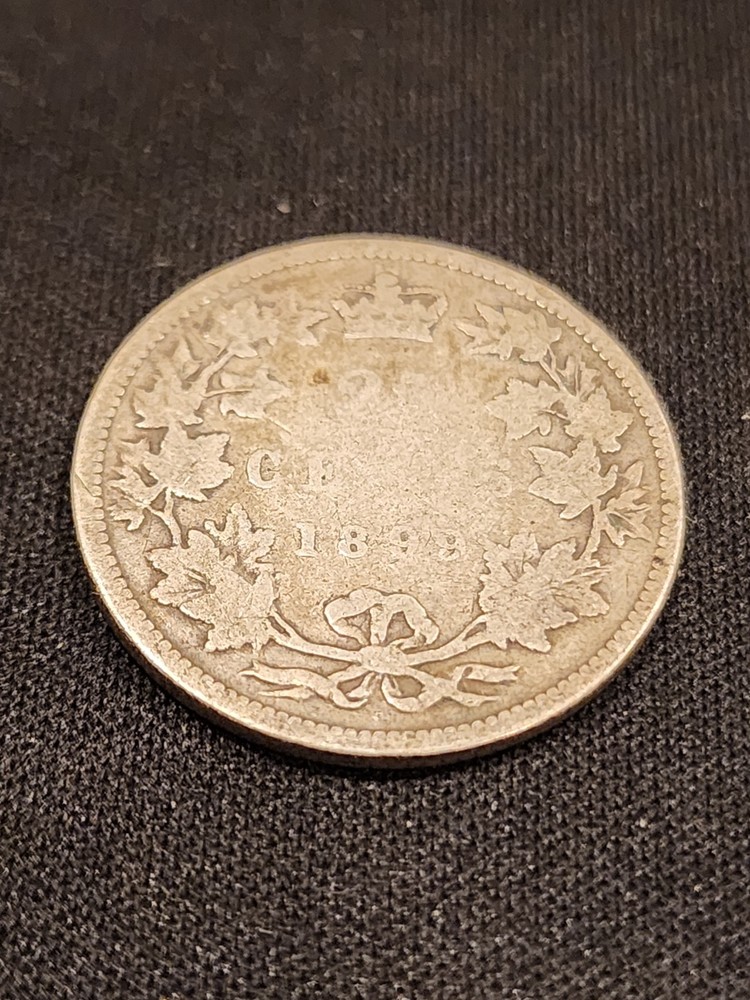 1899 Canada 25 Cents Silver Coin