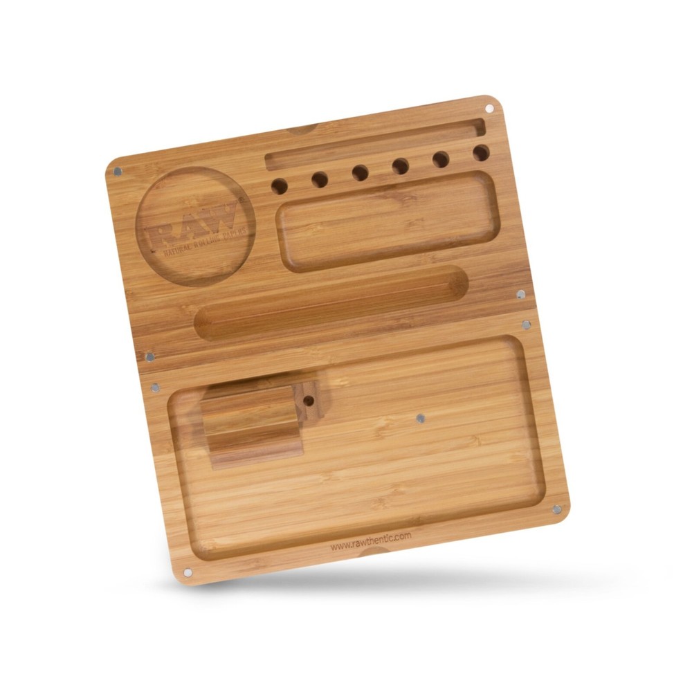 RAW Back Flip Bamboo Rolling Tray
