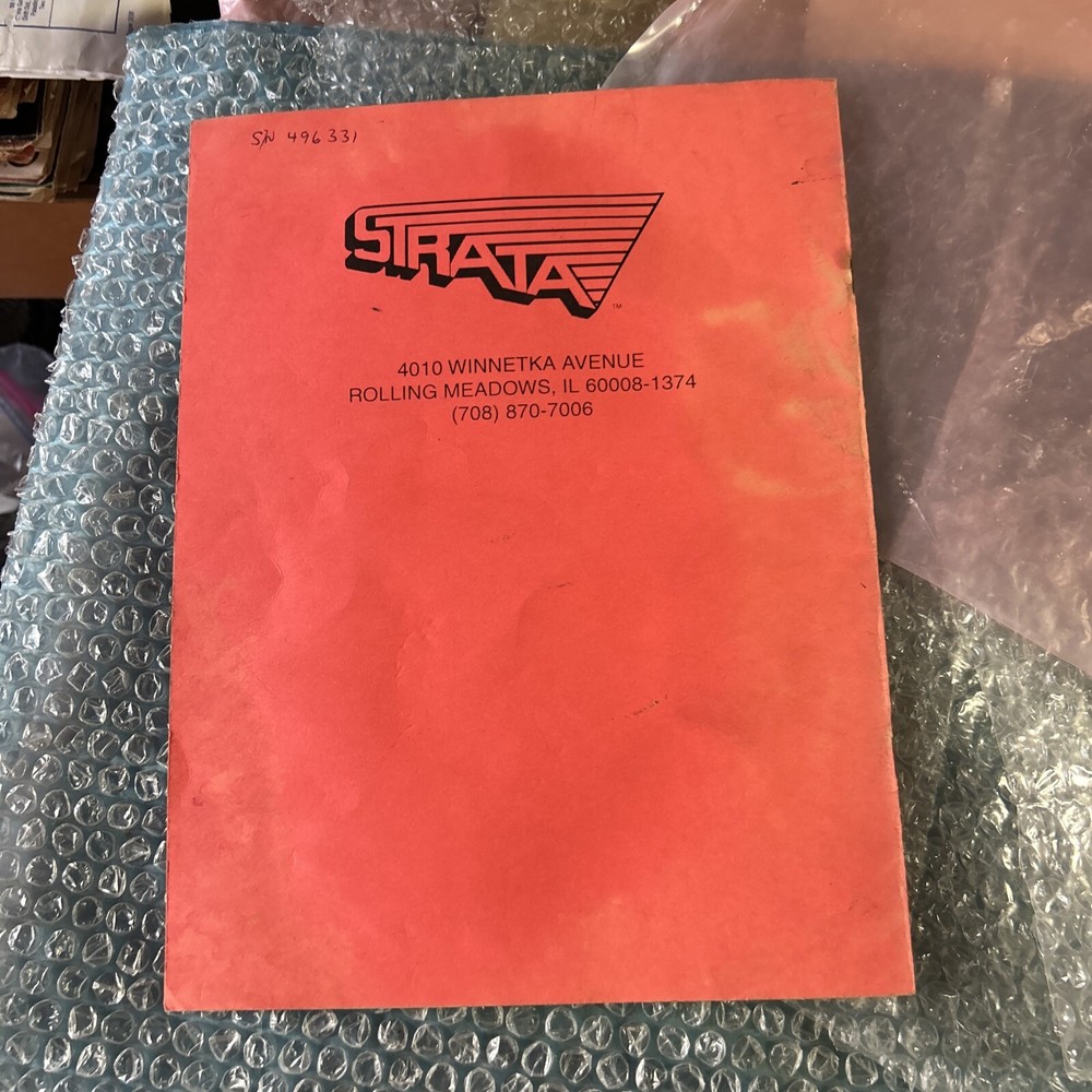 DRIVERS EDGE STRATA video game manual