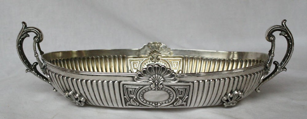 MAGNIFICENT 1900 GERMAN 800 CONTINENTAL SILVER DISH