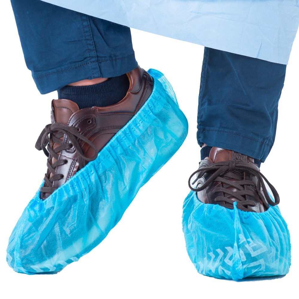 100pcs Disposable Non-Slip Boot Shoe Covers Water Resistant