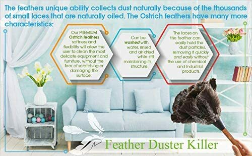 12 Pack (One Dozen) Retractable Ostrich Feather Duster 12" to 16"