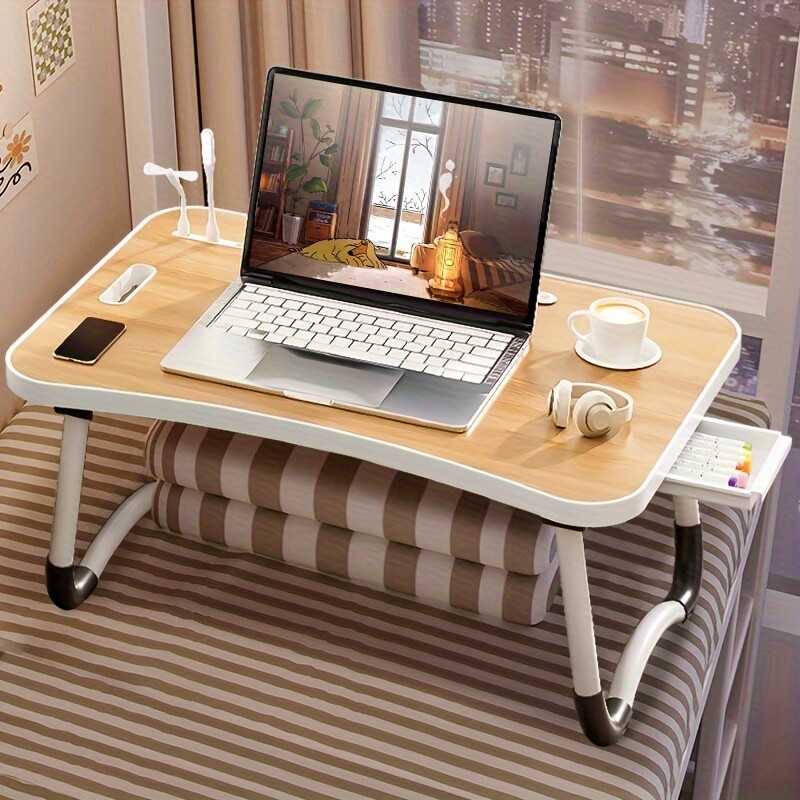Ultra Large Multi Functional Laptop Bed Table-Portable TrayHolder with CupHolder